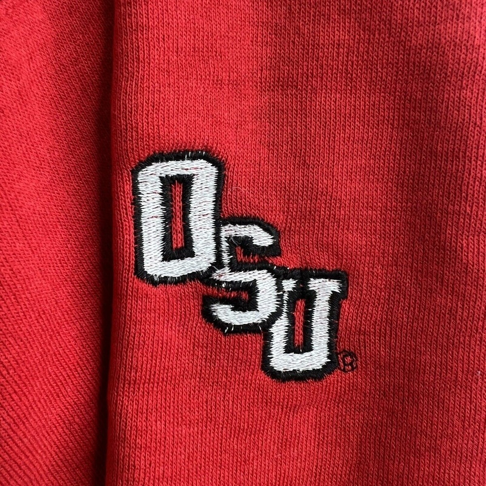 Vintage XL Ohio State Buckeyes Sweatshirt OSU Red Pullover Graphic Mens 90s - Picture 5 of 13